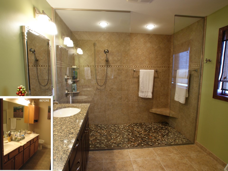 Contemporary Bathroom Remodel in Madison, WI