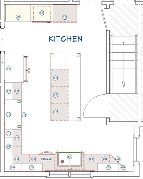 Kitchen Remodel Floor Plan